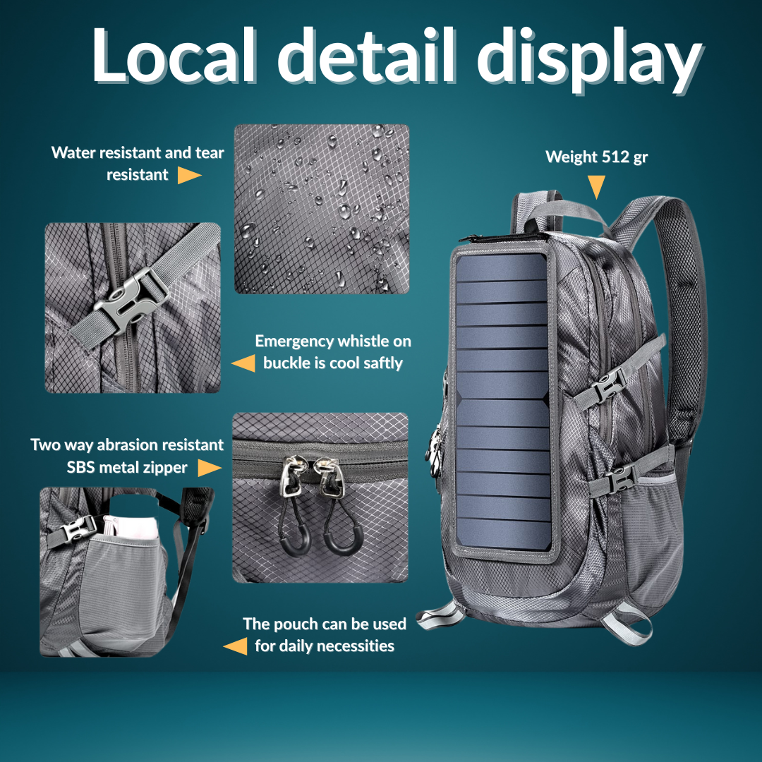Solar Backpack - Ideaboa