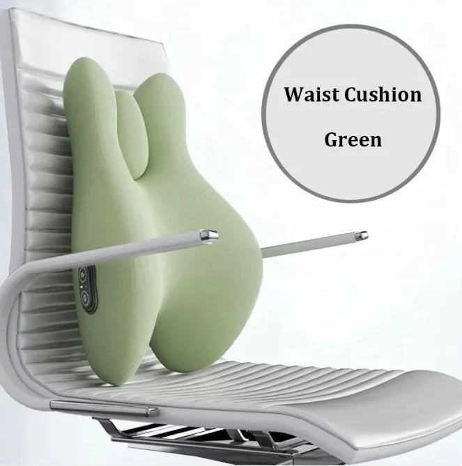 Ergonomisch kussen voor de rug met warmte en massage.