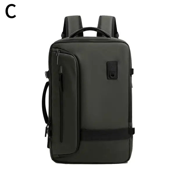 AirBackbag groen – slimme anti-diefstal rugzak met vacuüm compressiesysteem voor 50% meer opbergruimte. Lichtgewicht, waterbestendig en met ingebouwde USB-oplader – perfect voor reizen en dagelijks gebruik.