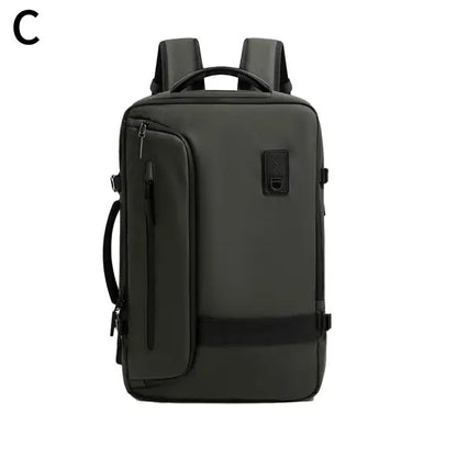 AirBackbag groen – slimme anti-diefstal rugzak met vacuüm compressiesysteem voor 50% meer opbergruimte. Lichtgewicht, waterbestendig en met ingebouwde USB-oplader – perfect voor reizen en dagelijks gebruik.