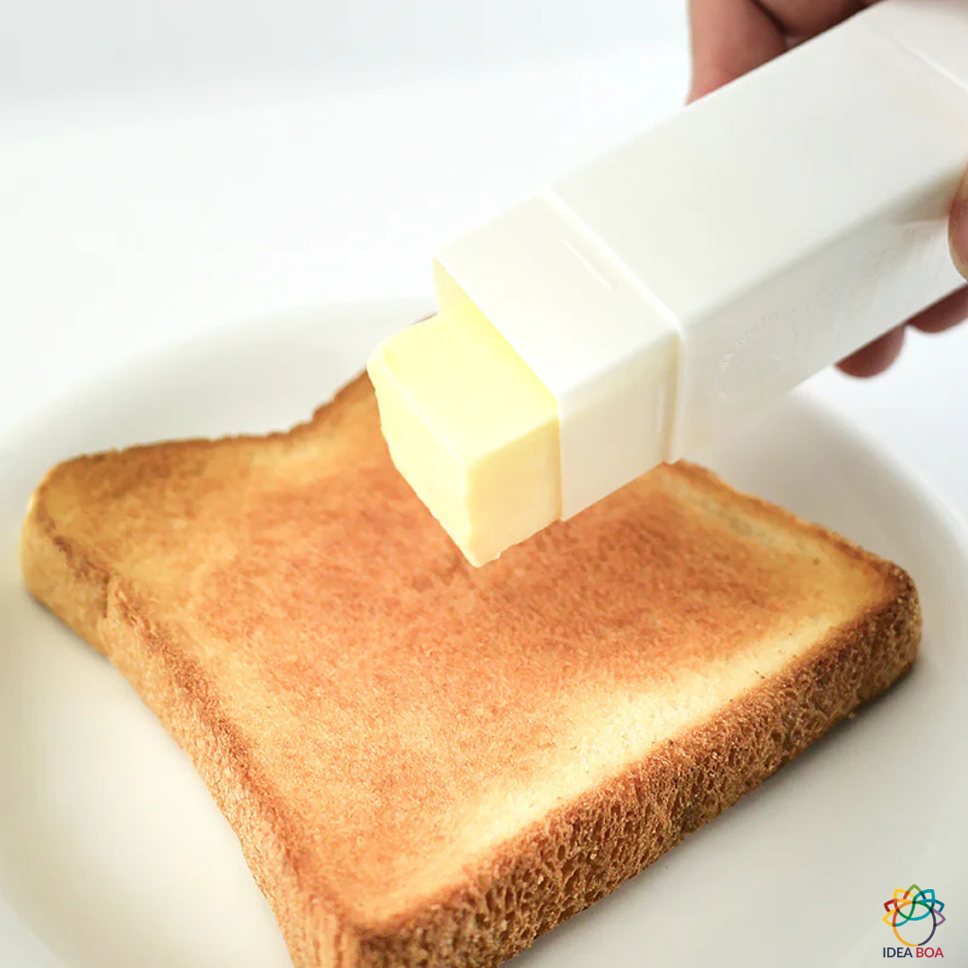 Compact boter bewaarstaafje om boter netjes te bewaren en direct aan te brengen