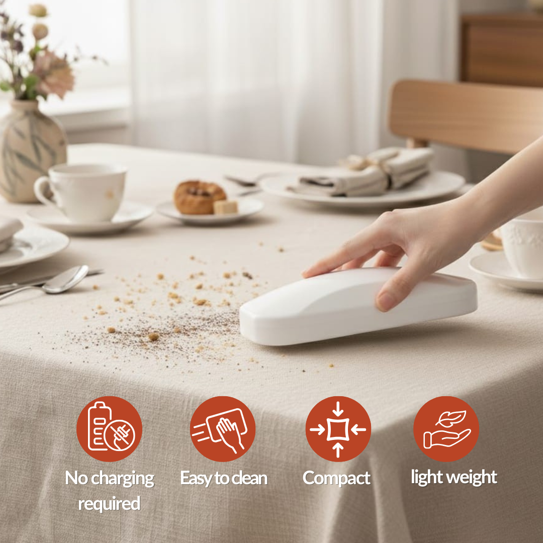 kruimeldief die je hoeft niet op te laden en is altijd paraat 