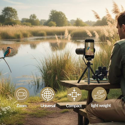 Telescoop voor Smartphones - Professioneel zoomapparaat - Bestel nu en zie verder dan ooit!